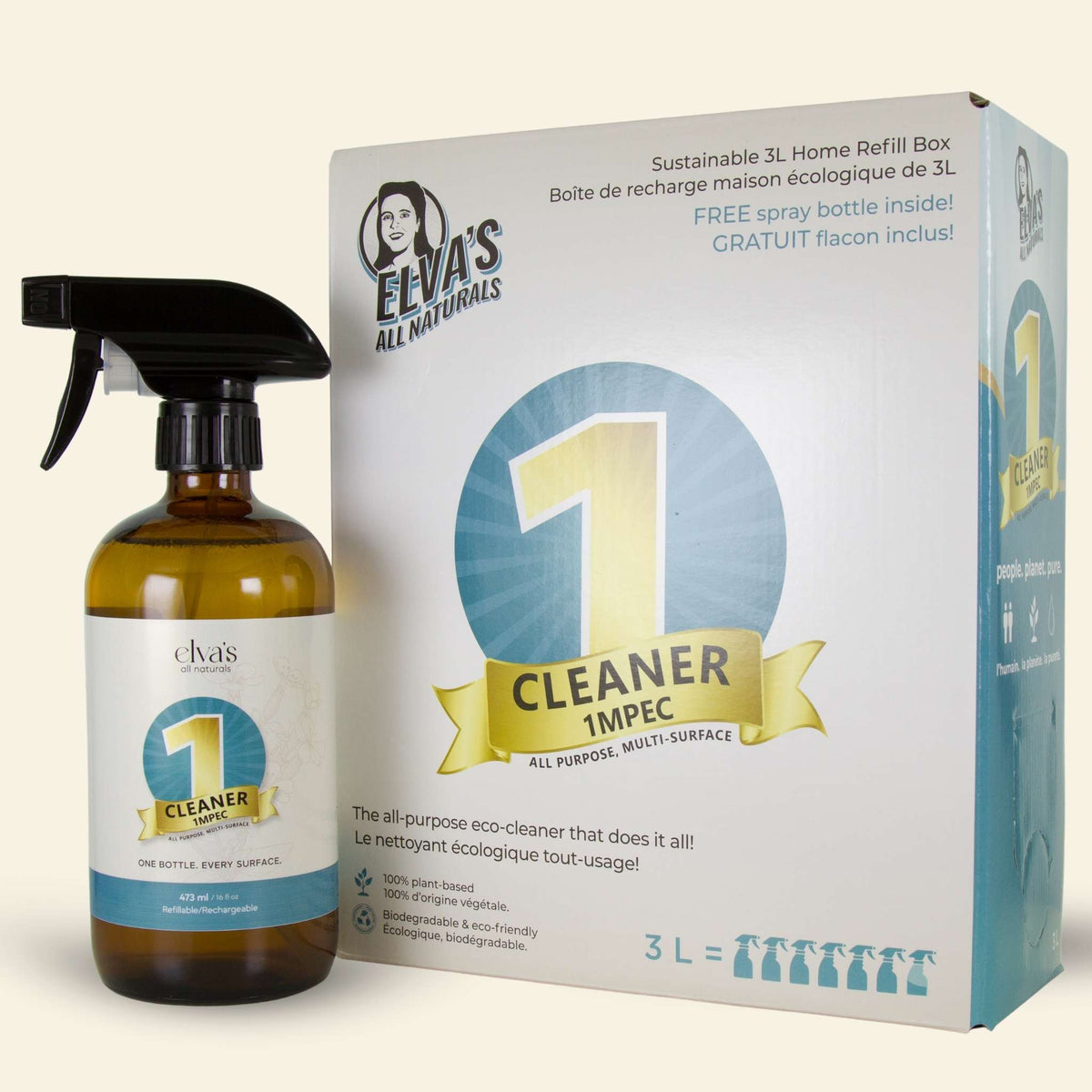 1 CLEANER All in One Cleaner | Elva's All Naturals | 100% Botanical ...