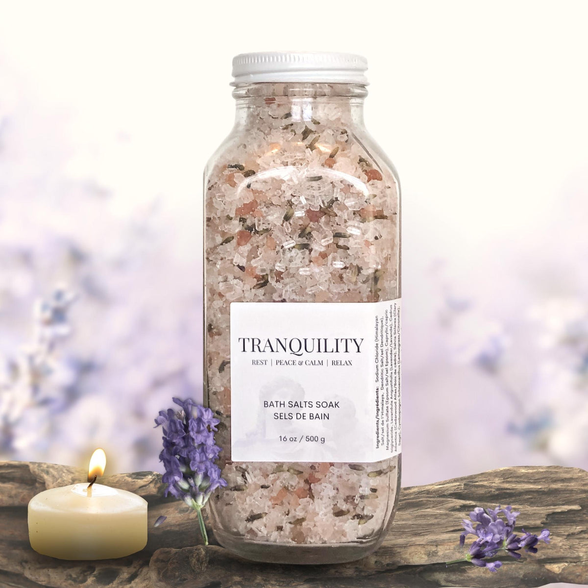 TRANQUILITY | Lavender Cedarwood | Pink Himalayan & Epsom